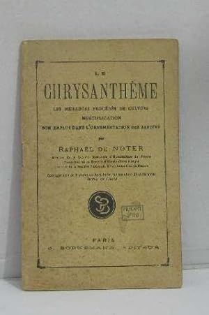 Image du vendeur pour Culture du chrysanthme mis en vente par crealivres