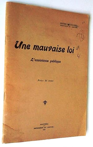 Une mauvaise loi: l'assistance publique