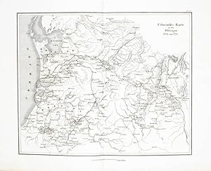 Imagen del vendedor de Kupferstich-Landkarte. Uebersichts-Karte zu den Feldzgen 1794 und 1795. a la venta por Antiquariat Thomas Rezek