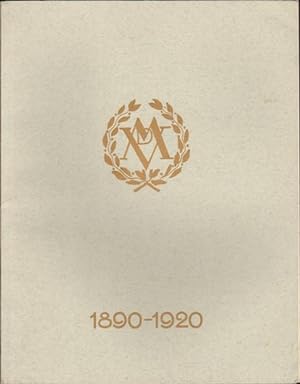 Verband der Metallindustriellen für Hessen-Nassau, Hessen und angrenzende Gebiete. 1890-1920. Sei...