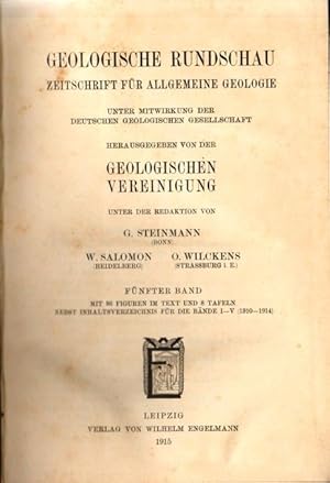 Geologische Rundschau. Zeitschrift für allgemeine Geologie. 5. Band.