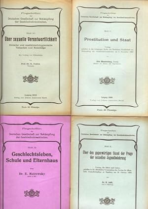 Flugschriften der Deutschen Gesellschaft zur Bekämpfung der Geschlechtskrankheiten, Heft 9 - 12.