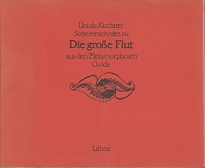 Scherenschnitte zu "Die große Flut" aus den Metamorphosen Ovids.