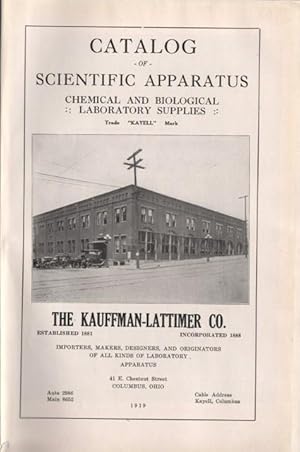 The Kauffman-Lattimer Co. Catalog of scientific appararatus, chemical and biological laboratory s...