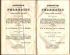 Jahrbuch für praktische Pharmacie und verwandte Fächer. 7. Jahrgang, 1. und 2. Band = 8. und 9. B...