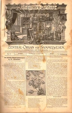Antiquitäten - Zeitung. Zentralorgan für Sammelwesen, Versteigerungen und Altertumskunde (Alterth...