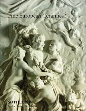Fine european ceramics. London, Tuesday, 21 April 1998.