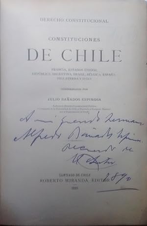 Constituciones de Chile, Francia, Estados Unidos, República Argentina, Brasil, Bélgica, España, I...