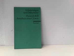 Bild des Verkufers fr Erluterungen und Dokumente zu Heinrich Bll: Ansichten eines Clowns zum Verkauf von ABC Versand e.K.