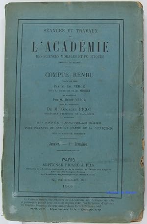 Séances et travaux de l'Académie des Sciences morales et politiques