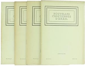 NOUVELLES CHRETIENNES D'ISRAEL. Vol. XI/1960 - No. 1, 2, 3, 4.: