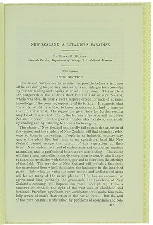 Imagen del vendedor de NEW ZEALAND, A BOTANIST'S PARADISE.: a la venta por Bergoglio Libri d'Epoca