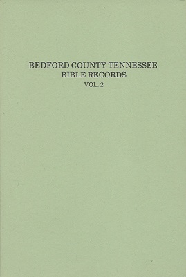 Image du vendeur pour Bedford County, Tennessee: Bible Records mis en vente par Storbeck's