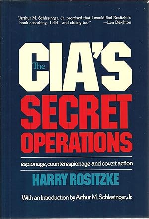 Immagine del venditore per The CIA's Secret Operations: espionage, counter espionage and covert action venduto da Sabra Books