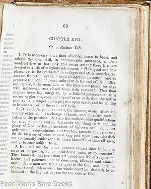 THE IMITATION OF CHRIST IN THREE BOOKS:: by Thomas A Kempis. translated From The Latin, by John ...