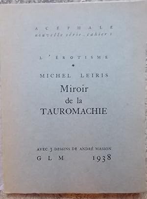 Bild des Verkufers fr Miroir de la tauromachie. zum Verkauf von Le Cabinet d'Amateur