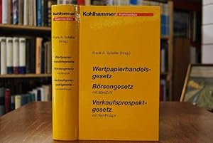 Seller image for Wertpapierhandelsgesetz, Brsengesetz mit BrsZulV, Verkaufsprospektgesetz mit VerkProspV. Kommentar. for sale by Gppinger Antiquariat