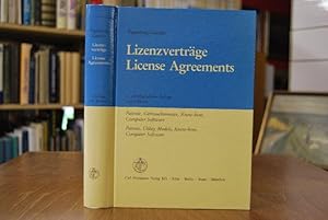 Bild des Verkufers fr Lizenzvertrge. Patente, Gebrauchsmuster, Know-how, Computer-Software. Kommentierte Vertragsmuster nach deutschem und europischem Recht = License agreements. von Jochen Pagenberg und Bernhard Geissler zum Verkauf von Gppinger Antiquariat