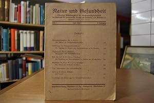 Natur und Gesundheit 2. Jahrgang Heft 7 Juli 1941. Offizielles Mitteilungsblatt der Reichsarbeits...