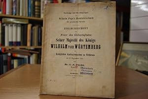 Nachträge und Berichtigungen zu Wilhelm Pape`s Handwörterbuch der griechischen Sprache. Einladung...