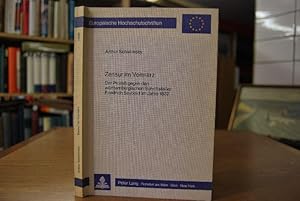 Zensur im Vormärz. Der Prozess gegen den württembergischen Schriftsteller Friedrich Seybold im Ja...