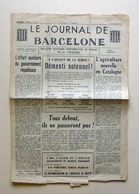 Le Journal de Barcelone - Bulletin quotidien d?information de presse de la Catalogne. Première An...