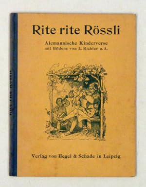 Seller image for Rite rite Rssli. Alemannische Kinderversli aus dem Markgrflerland und der Schweiz. for sale by antiquariat peter petrej - Bibliopolium AG