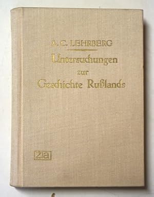 Untersuchungen zur Erläuterung der älteren Geschichte Russlands.