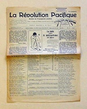 Immagine del venditore per La rvolution pacifique. Bulletin de propaganda pacifiste. No 17 - 1929. venduto da antiquariat peter petrej - Bibliopolium AG