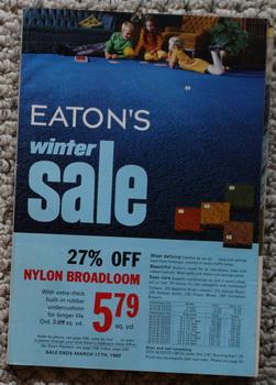 Eaton's Winter 1968-69 Sale Mailorder Catalogue.