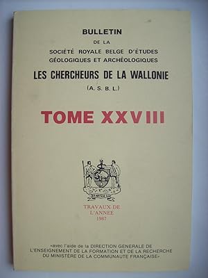 Les Chercheurs de la Wallonie - tome XXVIII, année 1987.