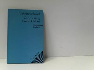 Image du vendeur pour Gotthold Ephraim Lessing: Emilia Galotti. Lektreschlssel mis en vente par ABC Versand e.K.