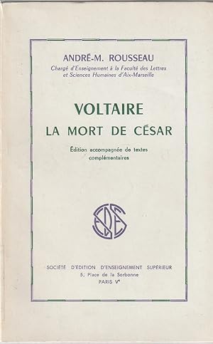 Seller image for Voltaire La mort de Csar. for sale by ARTLINK
