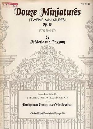 Douze Miniatures [Twelve Miniatures] for Piano, Op. 10 [SCORE]