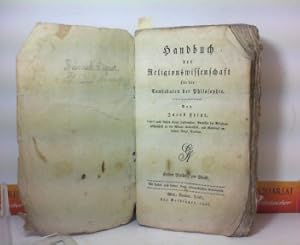 Bild des Verkufers fr Handbuch der Religionswissenschaft fr die Candidaten der Philosophie - 1.Theil, 1.Band. zum Verkauf von Antiquariat Deinbacher