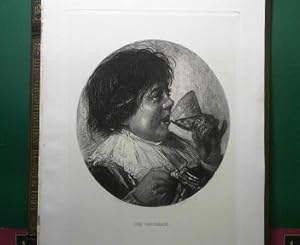 "Der Geschmack" nach Frans Hals d.Ä. - Radierung, 28,8 x 22,4 cm (image); 40 x 30 cm (sheet). (= ...