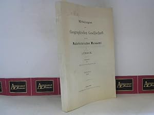 Seller image for Mitteilungen der Geographischen Gesellschaft in Lbeck. - 2.Reihe, Heft 32. for sale by Antiquariat Deinbacher