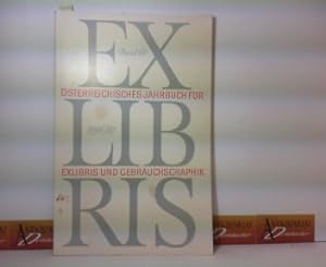 Bild des Verkufers fr sterreichisches Jahrbuch fr ExLibris und Gebrauchsgrafik - Band 60: 1996-97. zum Verkauf von Antiquariat Deinbacher