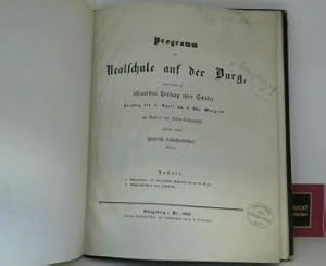 Die Ostpreußische Fischereien. (= in: Programm der Realschule auf der Burg, Königsberg, 1862).