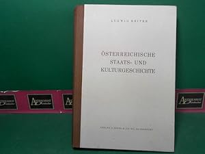 Immagine del venditore per sterreichische Staats-und Kulturgeschichte venduto da Antiquariat Deinbacher
