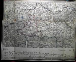 Straßen und Gebirgs-Karte zur Reise von Wien durch Oesterreich, Salzburg, Kärnthen, Steyermark un...