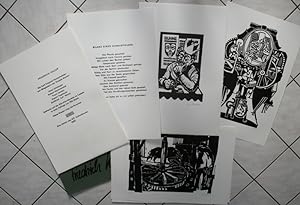 Mappenwerk: "Friedrich Heller" - mit 5 Original-Holzschnitten von Mitgliedern der Gruppe Xycron (...