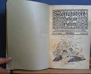 Monatsbote für Schule und Haus - Unterstufe - 16.Jg.1935 (Heft 1-7) in einem band.