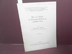 Image du vendeur pour ber eine Ursache der Ertragsverschlechterung mrkischer Seen. (= Sonderabdruck aus der Fischerei-Zeitung Nr.42/36). mis en vente par Antiquariat Deinbacher