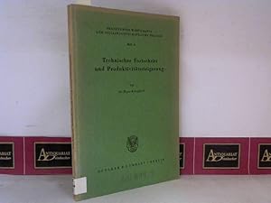 Seller image for Technischer Fortschritt und Produktivittssteigerung - Zum Begriff des technischen Fortschritts in der theoretischen und empirischen Analyse. (= Frankfurter wirtschafts- und sozialwissenschaftliche Studien, Heft 4). for sale by Antiquariat Deinbacher