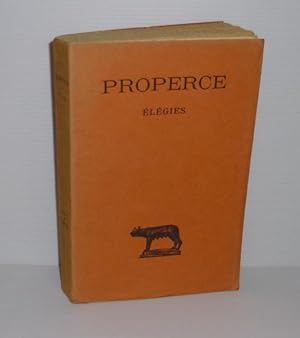 Image du vendeur pour lgies. Texte tabli et traduit par D. Paganelli. Paris. Les Belles Lettres. 1929. mis en vente par Mesnard - Comptoir du Livre Ancien