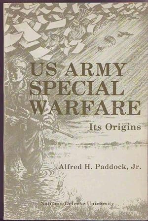 Immagine del venditore per U.S. Army Special Warfare. Its Origins. venduto da Graphem. Kunst- und Buchantiquariat