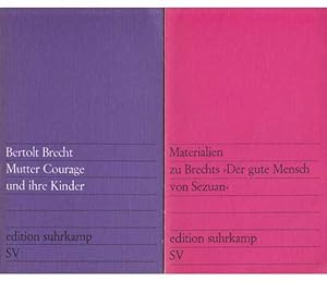 Büchersammlung "Bertolt Brecht/edition suhrkamp". 4 Titel. 1.) Materialien zu Brechts "Der gute M...