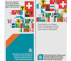 2 Touristenkarten der Schweiz. 1.600 000. Hrsg.: Schweizer Bankverein