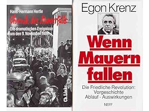 Konvolut "Deutsch-deutsche 1989er-Wende-Literatur". 10 Titel. 1.) Egon Krenz unter Mitarbeit von ...